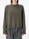 Soeur Will Wide Sweater In Merino Wool In Gray