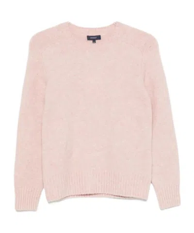 Soeur Ribbed-trim Sweater In Pale Rose