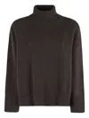 Soeur Roll-neck Ribbed Sweater In Brown