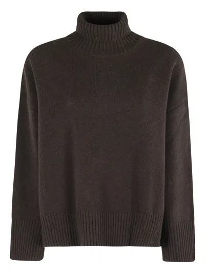 SOEUR ROLL-NECK RIBBED SWEATER