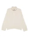 Soeur Roll-neck Wool Sweater In Neutral