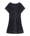 Soeur Womens Bambino Short-sleeved Denim Mini Dress Brut In Black