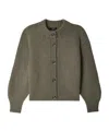 Soeur Round-neck Wool Cardigan In Green