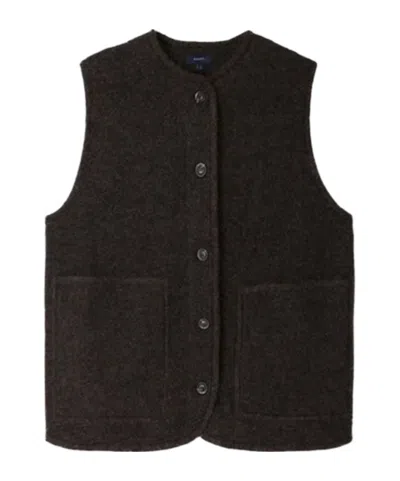 SOEUR SOEUR ROUND NECK WOOL JACKET