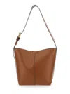 Soeur 'saudade' Brown Mini Shoulder Bag With Adjustable Shoulder Strap And Patch Logo On The Front In Brown