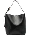 Soeur Saudade Logo-embossed Leather Shoulder Bag In Black