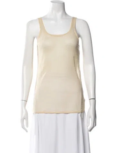 Pre-owned Soeur Scoop Neck Sleeveless Top In Neutrals