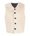 Soeur Sheepskin-effect Gilet In Multi