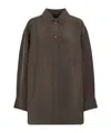 Soeur Relaxed Fit Brown Shirt With Classic Collar In Brown