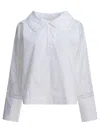 Soeur Guillemette Broderie-anglaise Shirt In White