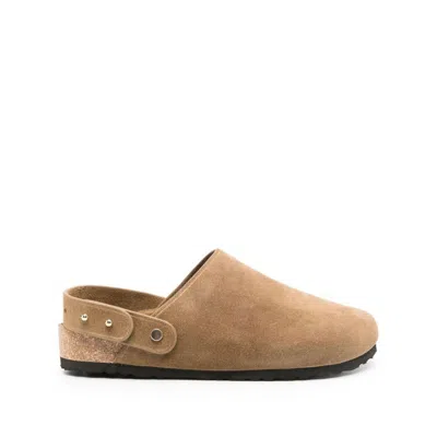 Soeur Sleepy Suede Clogs In Brown