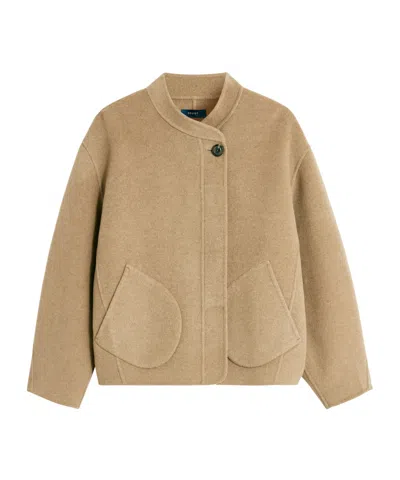 Soeur Short Coat In Beige