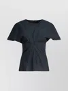 Soeur Short Sleeve Asymmetric Dart Detailing Top