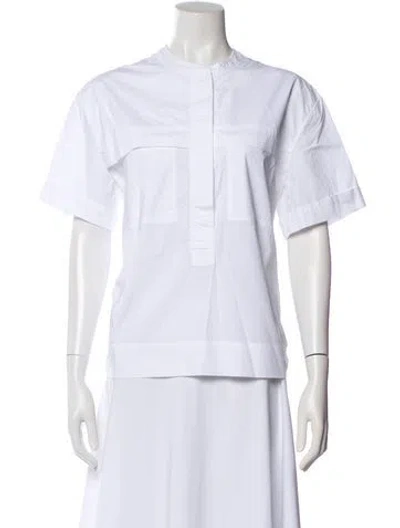 Pre-owned Soeur Short Sleeve Top In White