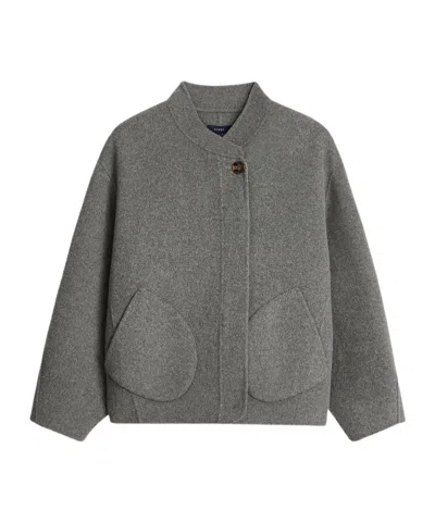 Soeur Windsor Wool Coat In Gray