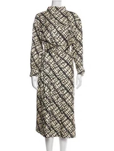 Pre-owned Soeur Silk Long Dress In Black