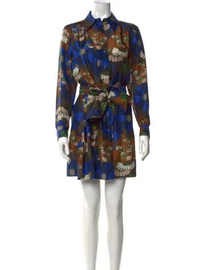 Pre-owned Soeur Silk Mini Dress In Blue