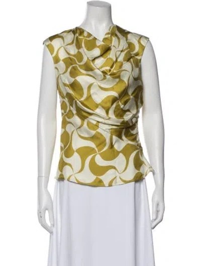 Pre-owned Soeur Silk Patterned Top In Multi