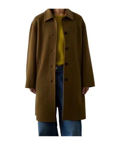 Soeur Single-breasted Coat In Brown
