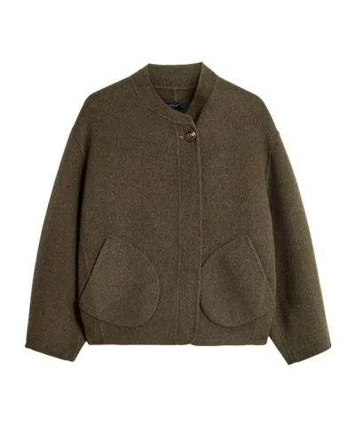 Soeur Single-button Long-sleeve Casual Jacket In Brown
