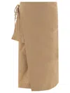Soeur Midi Length Patch Pocket Skirts With Side Tie Detail