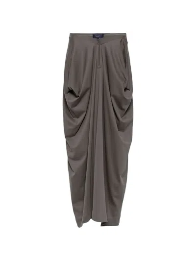 Soeur Slate Grey Cotton Skirt In Gray