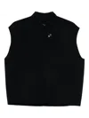Soeur Button-fastening Sleeveless Top In Black