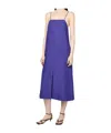 Soeur Womens Violet Etincelle Relaxed-fit Lyocell-blend Midi Dress