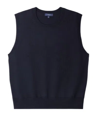 Soeur Sleeveless Round Neck Sweater In Black