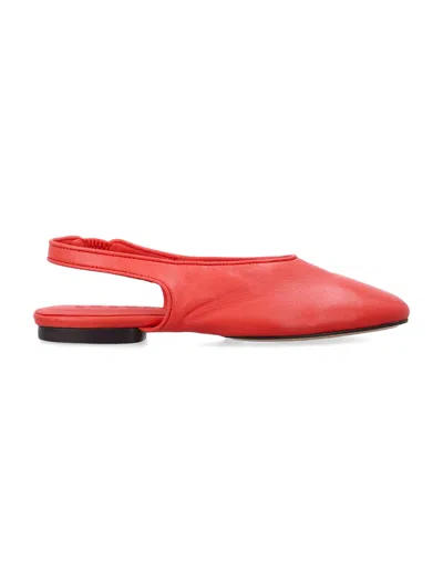Soeur Emmett Soft Lambskin Slingbacks In Red