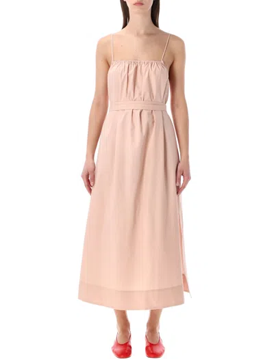 Soeur Heidi Long Dress In Pink Cotton
