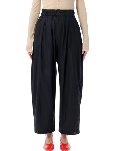 Soeur Vernon Poplin Wide-leg Pants In Black