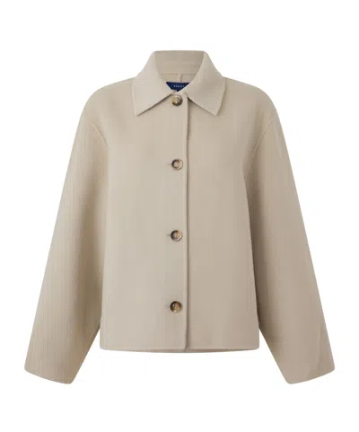 Soeur Solid Color Pea Coat In Brown