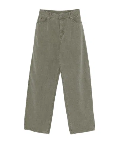 Soeur Straight-leg Casual Trousers In Green