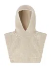 Soeur Sud Ribbed Balaclava In Neutral