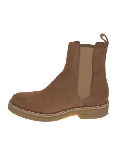 Pre-owned Soeur Suede Chelsea Boots In Brown