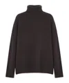 Soeur William High Neck Wool Knit Pullover In Black