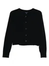 Soeur Virginia Button-front Cardigan In Black