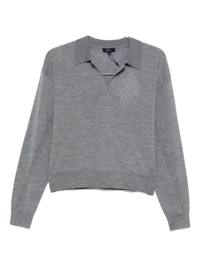 Soeur Polo-neck Top In Gray