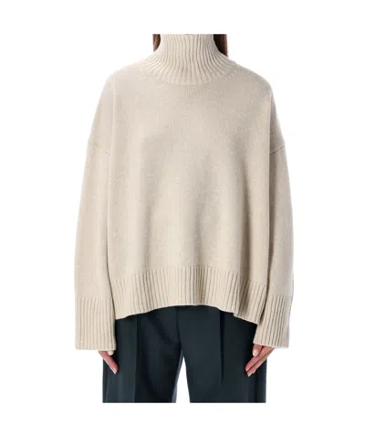 Soeur William High Neck Pullover In Neutral