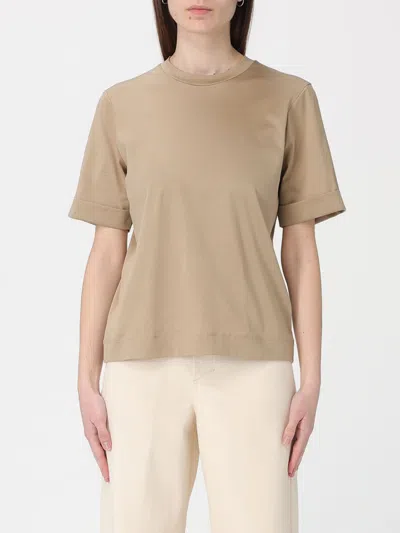 Soeur Ama Cuffed T-shirt In Brown