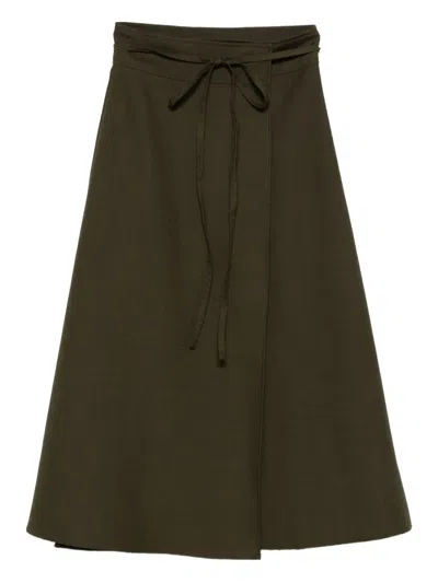 Soeur Tie-waist A-line Skirt In Green