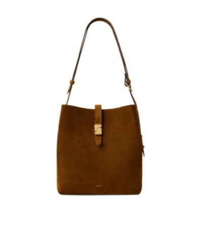 Soeur Top Handle Shoulder Bag In Brown
