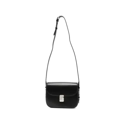 Soeur Mini Bellissima Leather Shoulder Bag In Purple