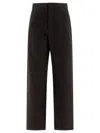 Soeur Tailored Trousers With Buttoned Back Pocket In Black