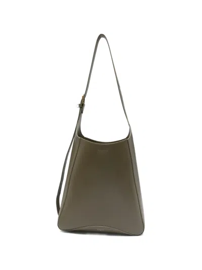 Soeur Uma Leather Shoulder Bag In Green