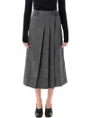 Soeur High-waisted Midi Skirt Featuring Pockets In Gray