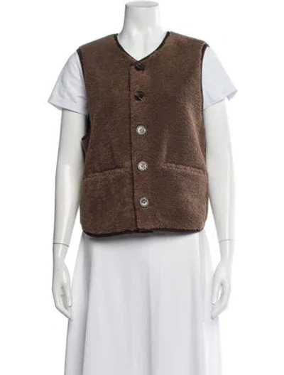 Pre-owned Soeur Vest In Brown