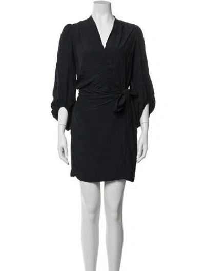 Pre-owned Soeur V-neck Mini Dress In Blue