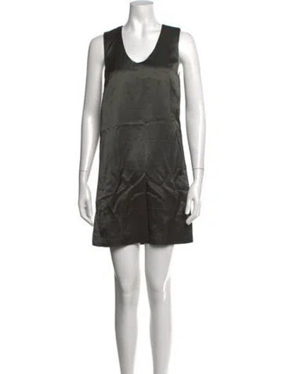 Pre-owned Soeur V-neck Mini Dress In Grey